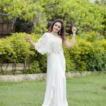 Sridevi Vijaykumar Instagram - It's all about finding the calm in the chaos😊 Have a good day🤗 . . . . Outift:@prashantikumarlabel Jewellery:@the_jewel_gallery Photography:@paulino_pictures #white #purity #fashion #drapes #styling #whitedress #calm #positivequotes #happiness #instagram #friendshipday #sunday #tvshow #loveyourlife #cocktaildress #outfits #stylist #love #live #laugh #mylife #myjob #loveformovies