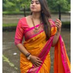 Srinisha Jayaseelan Instagram - Saree >>>>>>> Myanmar you were great💜❤️😍 Thanks for this beautiful saree @house_of_haadiya 💜❤️🧿 Myanmar,Burma