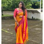 Srinisha Jayaseelan Instagram - Saree >>>>>>> Myanmar you were great💜❤️😍 Thanks for this beautiful saree @house_of_haadiya 💜❤️🧿 Myanmar,Burma