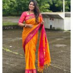 Srinisha Jayaseelan Instagram - Saree >>>>>>> Myanmar you were great💜❤️😍 Thanks for this beautiful saree @house_of_haadiya 💜❤️🧿 Myanmar,Burma