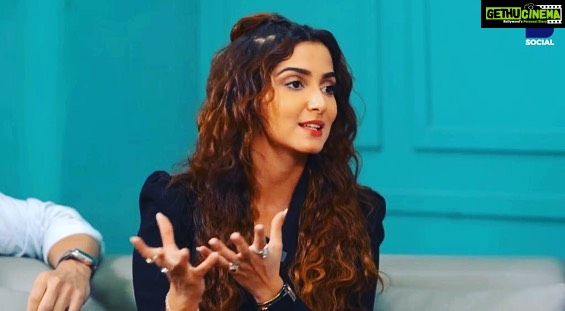 Srishti Jain Instagram - Yes I talk a lot! Junior in theatres now! . . . . . . . . . . . . . . . . . . #junior2023 #promotions #talkshow #curlyhair #expression #actorslife #love #happy #instagood #instagram #instadaily #instafashion #mood #explorepage #explore #newpost #picoftheday Chandigarh, India