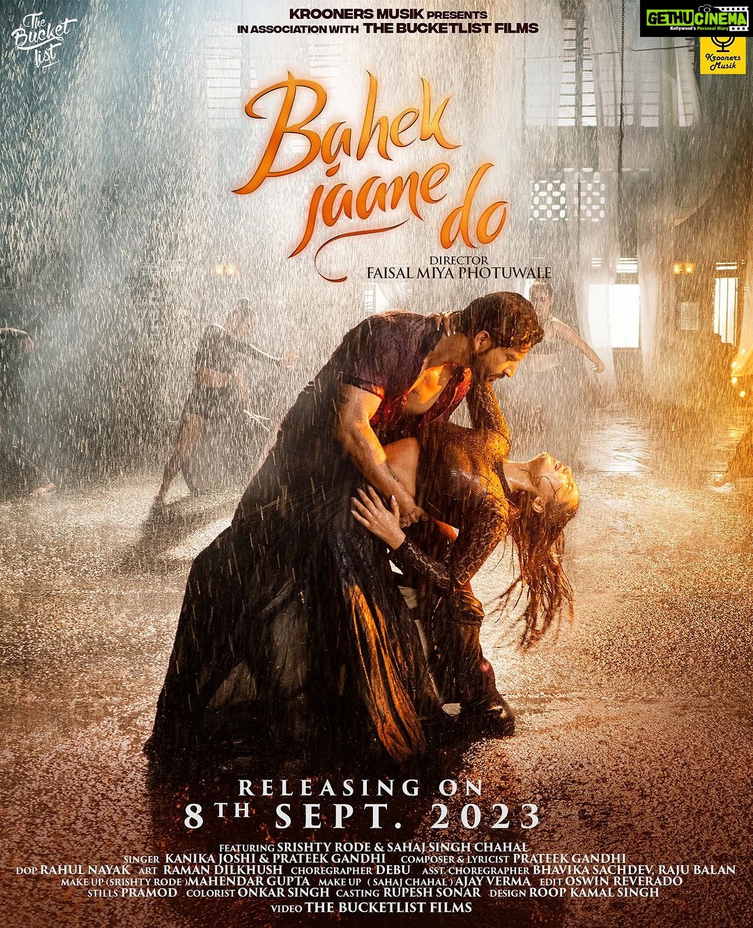 Srishty Rode Instagram - “ Bahek Jaane Do “ Krooners Musik present In Association with The Bucketlist Films “BAHEK JAANE DO” Feat. Srishty Rode Feat. Sahaj Singh Chahal Singer: Kanika Joshi and Prateek Gandhi Composer and Lyricist: prateek Gandhi Video Director: Faisal Miya Photuwale Director of Photography: Rahul Nayak Art: Raman Dilkhush Choreographer: Debu Assistant Choreographer: Bhavika Sachdev , Raju Balan Makeup Artist : Mahendar Gupta ( srishty rode ) Makeup Artist : Ajay Verma ( sahaj chahal ) Video Production: The Bucketlist Films Production Manager : Kishore powar Stills : pramod Video Editor: Oswin Reverado Colorist: Onkar Singh Casting: Rupesh Sonar @prateekgandhi @rupesh.sonar @debu8812 @kroonersmusik @gazala24 @thebucketlistfilms @rrahulnayakk @bhavikasachdev @raman_dilkhush_rishi @srishtyrode24 @i.sahaj @makeupbymahendra7 #srishtyrode#kroonersmusik#thebucketlistfilms