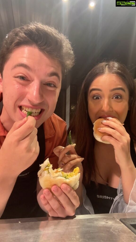 Srishty Rode Instagram - Happy World Vada Pav Day from two long lost best friends who just met for the first time in Mumbai, India! #vadapav #india #mumbai #streetfood #cooking @fsmumbai Four Seasons Hotel Mumbai