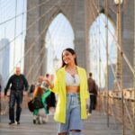 Srishty Rode Instagram - Golden Hour At the #brooklynbridge 💚💛❤️ Brooklyn Bridge