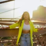 Srishty Rode Instagram - Golden Hour At the #brooklynbridge 💚💛❤️ Brooklyn Bridge