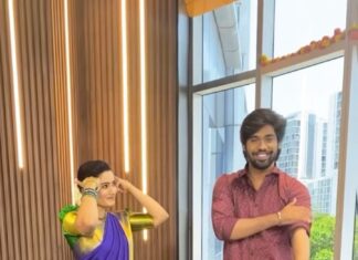 Srithika Instagram - Following the trend with @srithika_saneesh akka 🤩🥳🌟😎💯 . . . #dasara #keerthisuresh #srithikasaneesh #srithika #magarasi #mainaruvettikatti #followingthetrend #trendingreels #viral #trending #instareels #vjaswath #suntv MRC Nagar