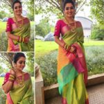 Srithika Instagram – Happy Pongal dear insta family ♥️♥️♥️
Wishing that this festival beyond good luck and prosperity and hoping that it is joyous, and fulls your day ahead with happiness. 
Have a wonderful Pongal 😍
.
Saree @fancy_by_parambhara 
Jewels @pearlsbeautylounge.luxurysalon
.
#pongal #happypongal #festival #celebrations #sweet #sugarcane #familytime #family pongal Chennai, India