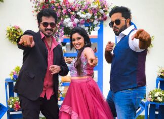 Srithika Instagram - "If you have just one true friend, you already have more than your share." Puvi & Bharathi with our Nanban : @sanjeev_karthick #friendship #friends #reality #show #behindthescenes #magarasi #kayal #shootingspot #trio #staytuned #thankyou #foryoursupport #loveyouall Sun Tv Network Ltd.