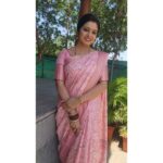 Srithika Instagram – PINK is a beautiful color because it is one of the colors that the sun makes at twilight and in the dawns💗💗💗
.
Saree @vanna_zarigai 
Bangle @varnudais
.
#saree #pink #babypink #summer #comfortablematerial #shooting #shootingmode #active Hyderabad