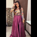 Srithika Instagram – Fashion is a language that creates itself in clothes to interpret reality😎
.
Dress @w2m_boutique 
.
#suntv #dress #indowestern #new #costume #comfortable