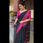 Srithika Instagram – I will stop wearing BLACK when they make a darker color🖤🖤🖤
.
Saree @varshini_sareez 
Bangles @varnudais 
Earring @kabijewellery 
.
#black #blackpink #blackcolor #saree #traditional #traditionalwear #happiness #attire