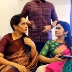 Srithika Instagram - Mallika fun panraanga 😂 #Magarasi #SunTV @srithika_saneesh @ssr_aaryann