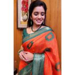 Srithika Instagram - ORANGE 🧡 is the color of autumn, spice form and design. Deepened, it become exotic and exciting. If ORANGE is your choice, you have abundant energy with an eye for structure and organization. Your social nature finds you surrounded by family and friends. . Saree @annie_boutique55 . #saree #orange #magarasi #photoshoot #comfortable #photoshootinbetween Chennai, India