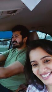 Srithika Instagram - We travel not to escape life, but for life not to escape us😎
.
With @ssr_aaryann 
.
#life #positivity #happy #joy #colourful #sweet #fun #blessed #song #car