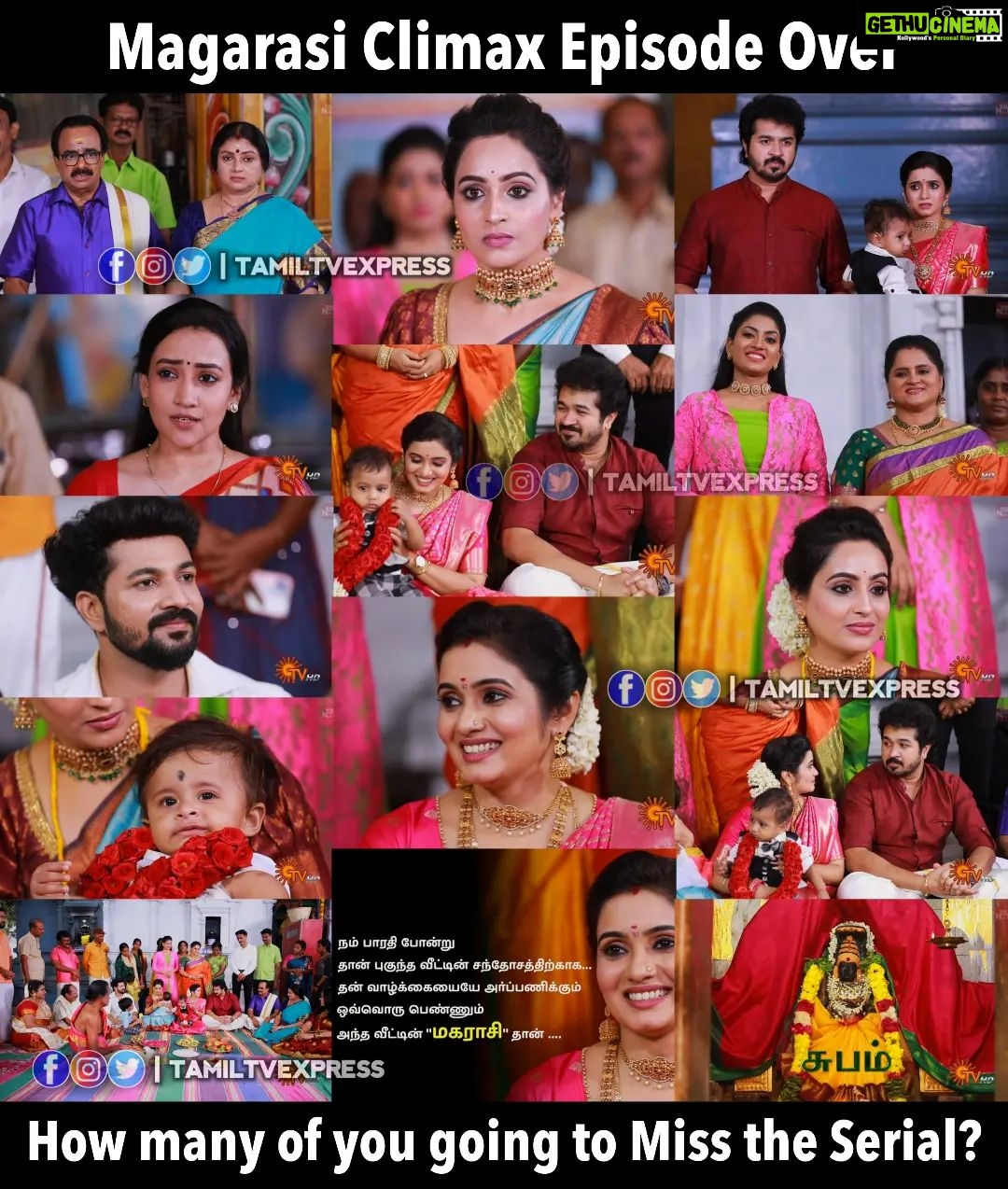 Srithika Instagram - #Magarasi Climax Episode Over How many of you going to Miss the Serial? #TamilTvExpress #Serials @_swethatamil @vijayy_official @asritha_kingini Disclaimer : • Credit Owned By Respective Creditors