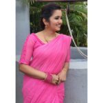 Srithika Instagram – “Pink is a beautiful color, because it is one of the colors that the sun makes at twilight and in the dawns.” – C. Joybell C.
.
Wearing @designcloud_boutique 
.
#pink
#color
#saree 
#aaokkatiadakku 
#shootingspot 
#shootingmode Hyderabad
