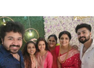 Srithika Instagram - Yesterday's story 😍😍😍 Attended this gorgeous lady @divya_shridhar_1112 baby's naming ceremony❤️❤️❤️ . With @ssr_aaryann @vijayy_official @iamswethatamil @ammuramachandran @nirmalamuthuswami @paprighoshofficial . #namingceremony #babygirl #baby #friends #meetup #funfilled #gorgeous #cutiepie #friendship #friendshipforever