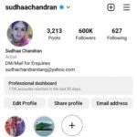 Sudha Chandran Instagram – 600k………My personal thanks to each one of u who have loved me unconditionally to reach these magical numbers in such a short time…..thanx for loving me nd loving my work…..600k…..many more to go…..
#balajitelefilms#colors#voot#zee#zeetelugu#zee5 #instagram#instagramreels#dance#dancereels#dangal#enterr10#bollywood#comedy#telly#tellychakkar#vijaylokhande#sumitsenapati5558#kalpanathore#rina_mane25#comedy#