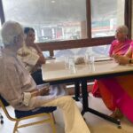 Suhasini Maniratnam Instagram – What did I do today ? I took madras talkies staff and home staff for breakfast to Maris with my immediate family  Amma appa radha gopi raji.  It was endearing and delightful