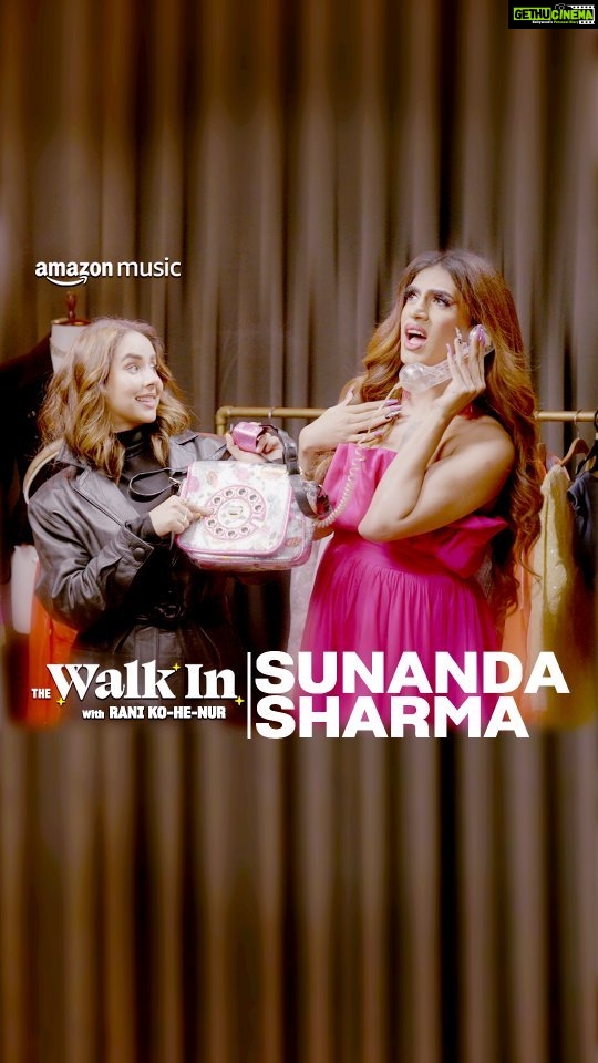 Sunanda Sharma Instagram - Baadshaaho, aajao super talented @sunanda_ss te gorgeous fashion closet vich with #RaniKoHEnur (@sushantdivgikr) on Ep 3 of #TheWalkInOnAmazonMusic 👢👜😍 Streaming exclusively on the Amazon Music Mobile app. Link in bio 🔗 #PrimeDaySpecial #IncludedWithPrime
