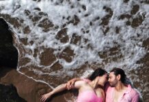 Sunder Ramu Instagram - Unplanned Beach Barbie & Ken Moment! Some of my best memories have been on this beach, And my most iconic shoots have been on the beach.. Wether it was my Femina Miss India Calendar or My Kingfisher Calendar.. So I was overjoyed to have this moment to share with @keithsequeira … A moment where I felt just like my old self, while celebrating & welcoming the new roll I’m about to take on! @soondah_wamu was somewhere in-between concern for me & creative genius while Keith found it very hard to stop being the doting husband & dad & lie down for a moment to get this shot! Thank you both for going along with my madness and giving this to be Mom the picture she dreamed off! #kero #beachbaby