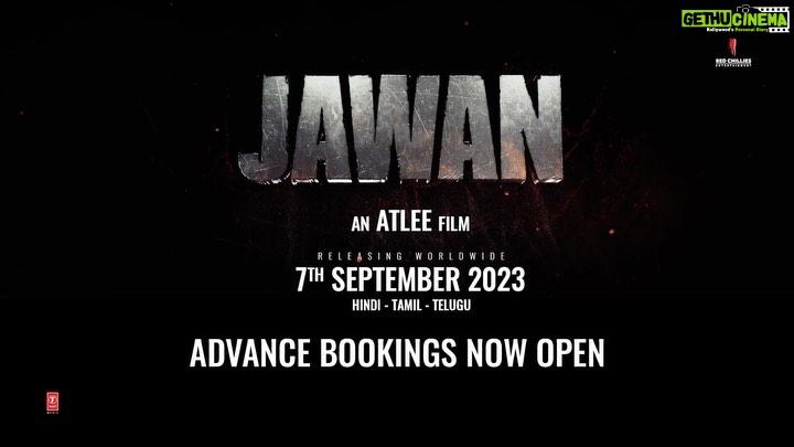 Sunil Grover Instagram - Ready ah for Jawan? Then book your tickets now! Advance Booking Now Open! #Jawan releasing worldwide on 7th September 2023, in Hindi, Tamil & Telugu.