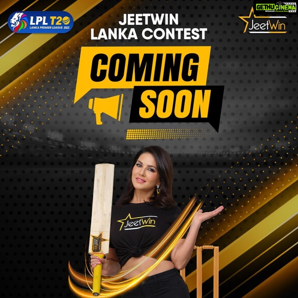 Sunny Leone Instagram - Something exciting is cooking up at Jeetwin. We have some incredible surprises💰 in store for you, and you won't want to miss out on any of them. To stay up-to-date with all the latest promotions and announcements, make sure to follow @jeetwinofficial Join now from the link in my story to join today! #Jeetwin #Sunnyleone #Newpromotion #LPL2023