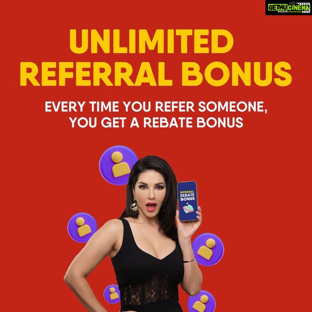 Sunny Leone Instagram - Introducing @jeetwinofficial unlimited referral rebate and recurring rebate for all players! 🔄💰 With this referral program, you can invite your friends to join JeetWin and earn unlimited referral rebates. The more friends you refer, the more bonuses you can win! 🤝💸 Join now from the link in my story to join today! . . #SunnyLeone #jeetwin