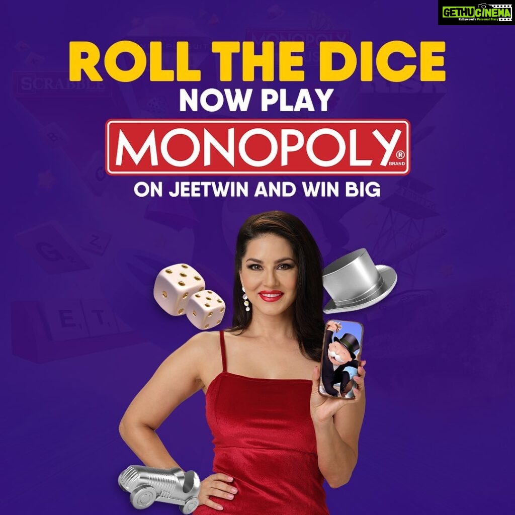 Sunny Leone Instagram - Exciting news for all players! @jeetwinofficial now offers Monopoly, the classic board game that has been a family favorite for decades journey today! So why wait? Join the fun and excitement on Jeetwin today! Join now from the link in my story to join today! . . #SunnyLeone #jeetwin Mumbai, Maharashtra