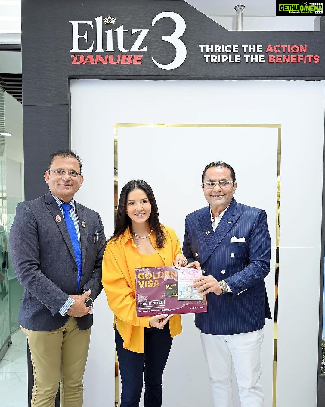Sunny Leone Instagram - Thank you @rizwan.sajan for your unwavering support and love! You are the kindest friend for helping me achieve something I didn’t think was possible. Today marks a special day I will never forget. The day I received my Golden Visa in one of my favorite places in the world #dubai and all because of your love and support! @danubeproperties @arif.bhaldar your patience the last few days has been so amazing! Thank you for helping me get my Golden Visa! God Bless!!