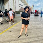 Supritha Instagram – In the dance of life, she moves to her own music.🧿💙 Atlantic City, New Jersey