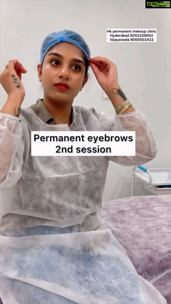 Supritha Instagram - Permanent eyebrows at hk permanent makeup clinic Hyderabad 9052339052 Vijayawada 9000002422