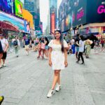 Supritha Instagram – Nyc💙🧿 Times Square, New York City
