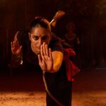 Surabhi Lakshmi Instagram - 🧿🧿Pouring my heart out here, Taking each step with wholesomeness of gratitude, there will be flaws and faults in my steps. But there is no vaccum for flaw in my passion and quest to pour my heart and soul into this world.🧿🧿 @hindustankalarisangam Guru @kalariwoman_amruthaet_revathi Photography - @arun_payyadimeethal Videography : @swaroop_foto_man Camera, Editor; @_im_gokul_haridas costume @celebrate_clothes_n_crafts thanks ❤️ @amruthananand #immensely grateful #ardent learner #kalaripayattu #kalarigram #hindhusthan #kalaripayattu #actionchoreographer #martialarts #kalari #eksamanyabhartiya #shifujismartialarts #karate #sass #mittimartialarts #ancientindianmartialart #kalarihealth #ayurveda #vidyut #hindustan #kalaripayattumartialarts #workout Hindustan Kalari Sangam