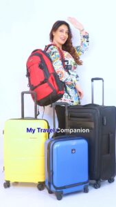 Surabhi Prabhu Instagram - 🌈✈️🧳 Need a travel buddy that’s as stylish as you? Look no further ! Check out this video featuring the gorgeous luggage collection by Nasher Miles @nasher_miles . From vibrant colors to durable pieces in all sizes, they’ve got it all! 😍😍 Now, journeying in impeccable style has become an absolute cakewalk! So, tell me, dear adventurers, which one stole your heart ❤️ and who’s your trusted travel partner in the comments below. Time to plan your next adventure with some serious swag!💪🌍 #travelinspiration #travelinstyle #NasherMiles 

.
#ad #paidcollaboration 
.
📸 - @sangeetkaushikphotography 
#Wanderlust #Travel #Luggage #Lightweight #AttractiveColours #readytogo #suitcase #luggagebag #travelgram #traveler #traveladdict #bags #baggage #trendingsongs #surabhiprabhu #surabhi #prabhu #trendingaudio #airportdiaries #airportlook #airportlife #indianrailways #trainjourney