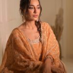 Surbhi Jyoti Instagram - 🧡 . . . . . . . . #indianwear #anarkalisuits @shopmulmul @thatgalwithmakeup @deepak_das_photography @houseofjskjewels