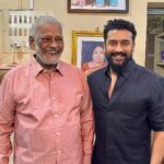 Suriya Instagram – Was thrilled to visit my mentor Prof. Dr. M. Robert, HOD of Commerce Department (1995 batch), Loyola College and take his blessings! Thank you for your prayer sir! #loyola #loyolite #mentor #blessings #loyolaalumni @loyolaalumniassociation Chennai, India