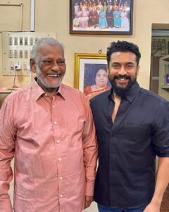 Suriya Instagram - Was thrilled to visit my mentor Prof. Dr. M. Robert, HOD of Commerce Department (1995 batch), Loyola College and take his blessings! Thank you for your prayer sir! #loyola #loyolite #mentor #blessings #loyolaalumni @loyolaalumniassociation