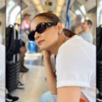 Surveen Chawla Instagram – Thinking out of the tube 🚆 

#London2023 #SummerTravelDiaries #Enroute #HounslowFarm #Hunslow #TravelSeries