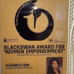 Sushmita Sen Instagram - #doublehappiness 😁❤️💃🏻 Thank you #asiaonemagazine for both these Honours!!!🙏 Wish I could’ve received them in person!! Next time!!!😁👍 #BlackSwanAwardForWomenEmpowerment21-22 #BestActress #Aarya2 ❤️🤗🙏 #sharing #gratitude #happiness #recognition #duggadugga 🤗 I love you guys!!!❤️💃🏻😁
