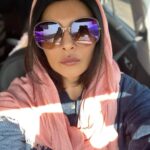 Sushmita Sen Instagram - The dancing lights, purple hues & reflecting mountains!!! A beautiful journey captured with a Self..ie 😉😄❤️ #somethingaboutit 💋 I love you guys!!!! #mmuuaaah #duggadugga 😁💃🏻🌈