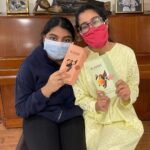 Sushmita Sen Instagram - Indeed to new beginnings my Angel @thefatimakhalid 😍❤️🤗🎶 Your gifts are always as thoughtful, loving & beautiful as YOU ARE!!! 😇💋 I am sooooo thrilled you & Nano loved #aarya2 😁💃🏻❤️ A labour of love..received with love…is everything!!!🙏😍🤗 Thank you soooooo much for being my forever #angel 😀🌈💃🏻 I love you more & look forward to giving you a hug in person!! Stay safe & happy!!!❤️ Mmuuaah!! #duggadugga 🤗💋💃🏻