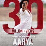Sushmita Sen Instagram - We FEEL the love!!!🙏😍😁💃🏻🤗❤️💋#AaryaSeason2 #30millionviews Already!!!👊🥰🤗❤️😀🌈 Thank you guys for making this journey ever so exciting!!!😁💃🏻🙏 I love you beyond!!! #duggadugga ❤️ With gratitude, #TeamAarya @officialrmfilms @madhvaniram @disneyplushotstar #yourstruly 🥰🤗💋