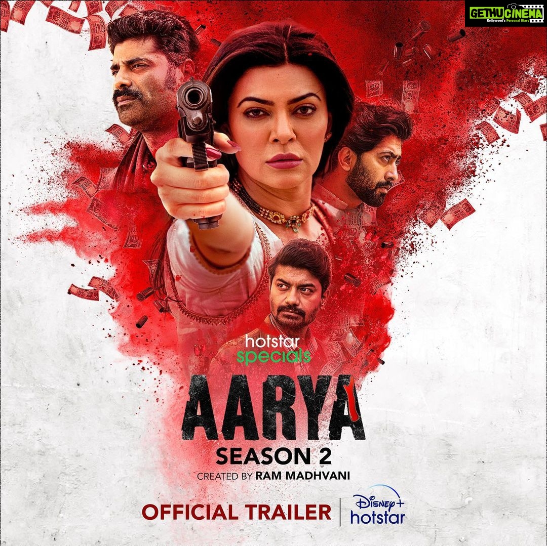 Sushmita Sen Instagram - “No more running…I stay. Your turn” 👊❤️😉 #AaryaSeason2 #bringiton 👍 @madhvaniram @disneyplushotstar 10th December 2021 ….We have a date!!!💋 I love you guys!!! #yourstruly #Aarya #duggadugga 💃🏻