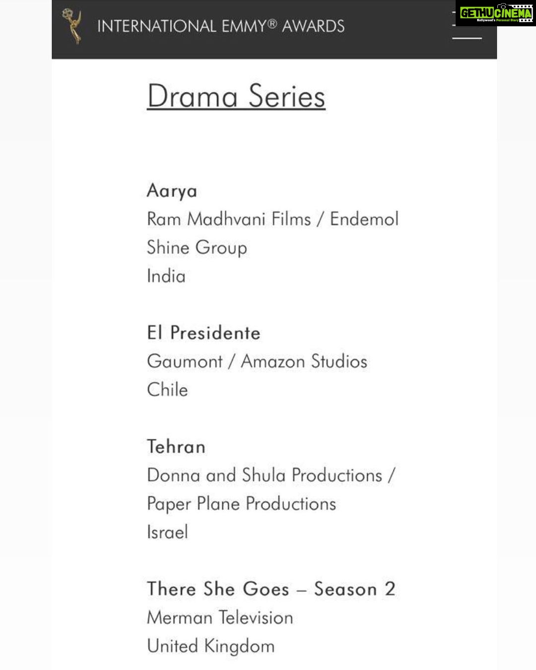 Sushmita Sen Instagram - OMGGGGGG!!!! ๐โค๏ธ๐๐๐๐ป๐๐ป๐๐ป๐๐ป AARYA is nominated for Best Drama Series at the #InternationalEmmyAwards2021 @iemmys ๐โค๏ธ Was busy dubbing for AARYA2โฆjust got the news!!!! Yipppeeeeeee!!!!๐๐โค๏ธ CONGRATULATIONS @madhvaniram @amitamadhvani @officialrmfilms @sandeipm @vinraw @disneyplushotstar @endemolshineind #teamaaryaa & THE MOST AMAZING CAST & CREW EVER!!!!โค๏ธ๐ค๐๐ To see INDIA on this list, fills my heart!!!๐ Thank you wonderful peopleโฆ.your love & appreciation for #Aarya is the very soul of this celebration!!! This Team truly deserves it!!! ๐๐๐๐๐คโค๏ธ Congratulations to @nawazuddin._siddiqui and @virdas for their respective nominations & for adding to Indiaโs pride!!!๐๐คโค๏ธ๐ฎ๐ณ I love you guys!!! #duggadugga ๐๐๐ป