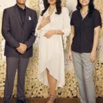 Sushmita Sen Instagram - Happy to attend the launch of Zoya's festive collection, Libera @zoyajewels with Ajoy Chawla and Revathi Kant from Titan.😊 Impeccable crafting!!! 😍 Beautiful designs merge with artistic inspiration in the form of finding your flow in rare jewellery for Zoya's Libera. 🤗❤️ #liberabyzoya #unchainedelegance #findyourflow #celebratelife 😁🌈