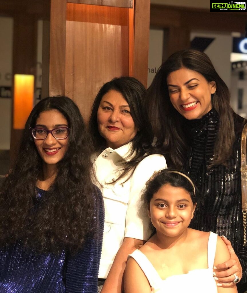 Sushmita Sen Instagram - Happpyyyyy Mother’s Day to all nurturers!! 😍🤗❤️ I thank God for all of you!!🙏😇 To my Maa...no matter how difficult it gets, you always prevail!!🤗👊No wonder then, your happiness is contagious 😁💋 Here’s to better health & your infinite joie de vivre💋😍 you’re my rock..star!!!😇 I love you!!! To my Shobha Amma & Pritam Maa @pritam_shikhare Thank you for being a divine source of love, strength & support through some pretty trying times...ensuring I always came back stronger!!👊😁❤️ Such a blessing to be born to your hearts...I love you!! #respect #love #goodness #shakti #mothers #duggadugga ❤️ I love you guys!!!🤗💃🏻