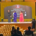 Sushmita Sen Instagram - #forevercherished #dadasahebphalkeaward #bestactress #Aarya 😇💃🏻🥂 “Your love is my greatest strength...and that makes everything possible” ❤️ Congratulations @madhvaniram @amitamadhvani @vinraw @sandeipm @disneyplushotstarvip & my favourite #TeamAarya 👏😁🥂💃🏻 I love you guys!!! #duggadugga 🙏❤️😍