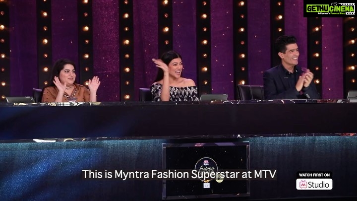 Sushmita Sen Instagram - Speak your mind is the challenge. Will the influencers live up to it?Or will they not? 🧐😄👏❤️ The drama just escalated! Here is a sneak peek of Episode 2 of @myntrafashionsuperstar which is live on #MyntraStudio 💃🏻💃🏻💃🏻 @myntra @mtvindia #mfschangetheconversation #MyntraFashionSuperstar #MyntraStudio