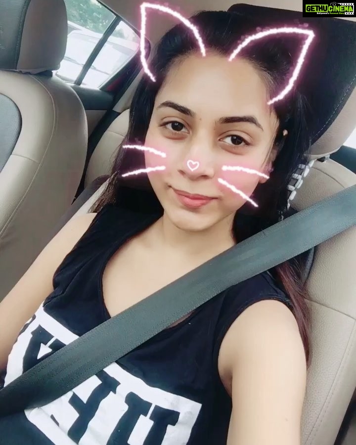 Suza Kumar Instagram - Wen boredom hits u hard in heavy traffic 😂🙄😍 this is what I end up with 😬🐹🙈 #traffic #boredom #meow 😂😘